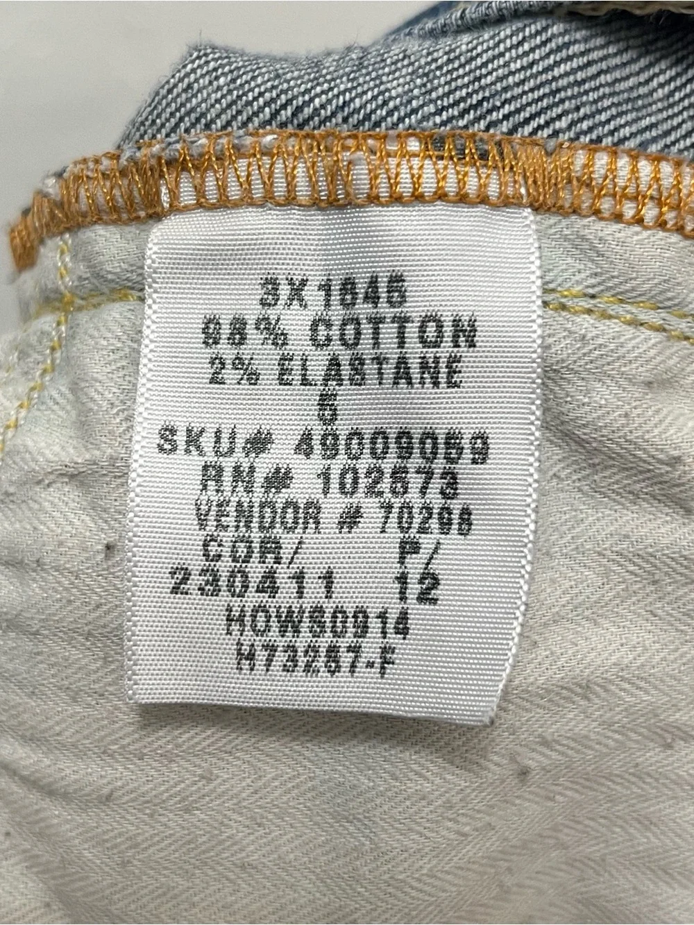 Hollister waist measures